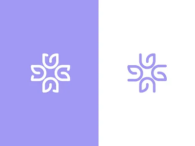 Tulip & G emblem feminine flower gardening geometric horticulture natural organic purple tulip