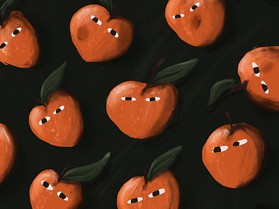 Ppl from Georgia color fruit georgia illustration leaf peach procreate summer