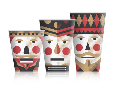 Holiday Cups cups holiday nutcracker