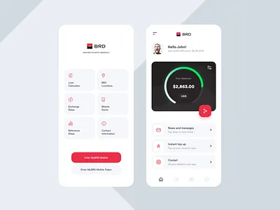 BRD Groupe Societe Generale app concept app app design application concept design groupe societe generale interface minimal modern modern design simple ui ui design ux ux design