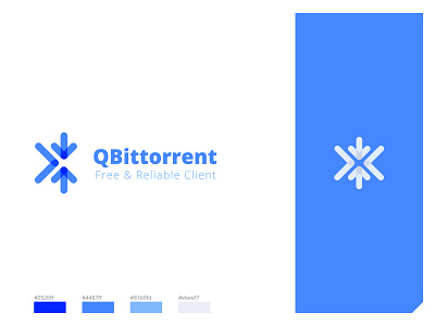 QBittorent Redesign Concept brand identity branding client download manager guidelines logo torrent