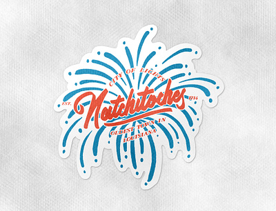 Natchitoches dribbble dribbble best shot dribbbleweeklywarmup graphic design hand lettering illustration ipad lettering live the adventure