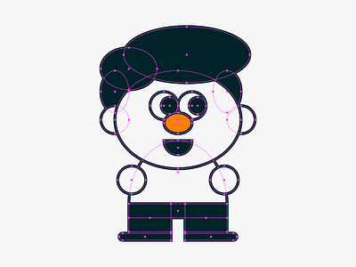 Hi there little fella geometry illustration