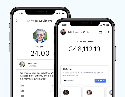 Onfo Mobile Payments App app balance banking crypto finance fintech ios mobile payments ui ui design ux