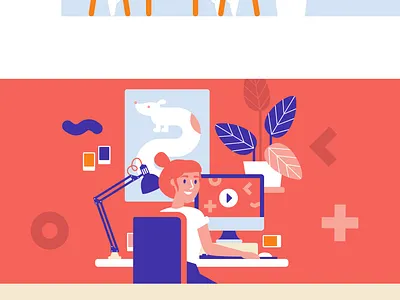 Girls' Day illustration cafe character chat coffee conversation event flat design girl girls mug plant science sitting speaking stem talk tea water woman women