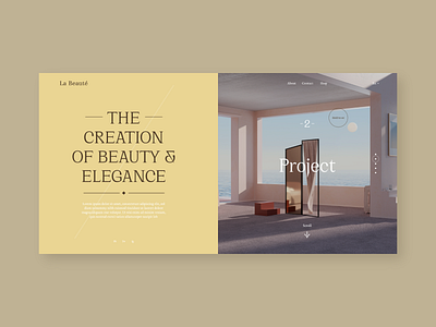 UI Practice design home minimal typography ui ux web
