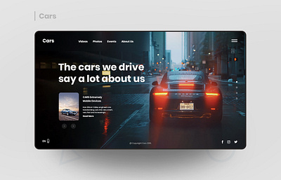 Cars interface minimalismus ui user interface ux web website