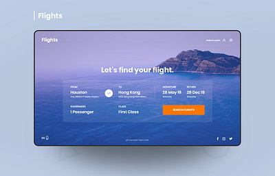 Flights flights interface minimalismus ui user interface ux web website