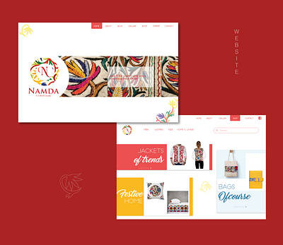 Namda Craft webpage branding craft design icon illustration typography ux web website