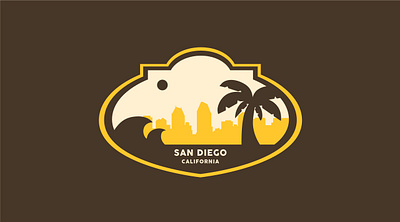 San Diego Sticker branding california design dribbbleweeklywarmup dribble flat graphicdesign graphics illustration vector vector illustration