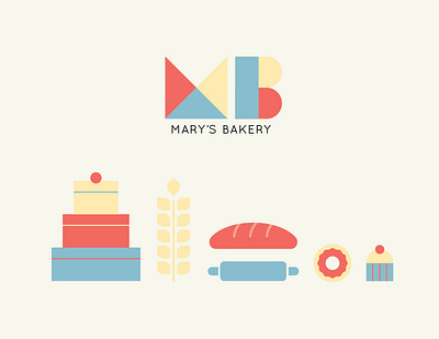 MB logo/icons branding design flat icon illustration illustrator logo minimal shape