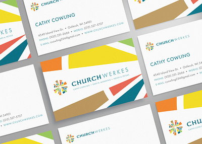 ChurchWerkes Business Card Design branding business card design design graphicdesign logo print design stationary design