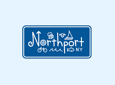 Northport, NY design vector