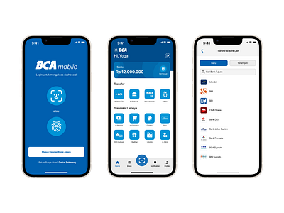 BCA Mobile Banking app design dashboard app dashboard design dashboard ui design figma figmadesign illustration mobile apps splash screen splashscreen ui uidesign vector