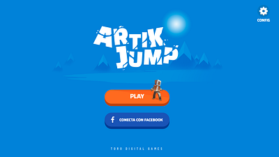 Artik Jump artik blue facebook facebook connect game gameart games jump login login page videogame