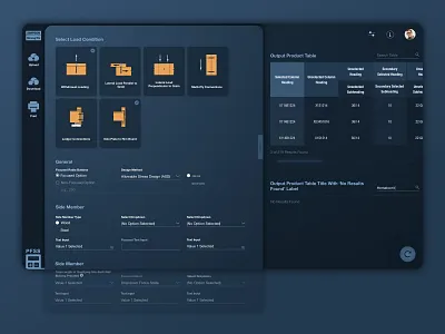 Strong-Tie Dashboard App app app design blue dark dark mode dark theme dark ui product design ui ui design ux ux design web web app design web design