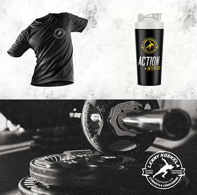 LK Strength & Conditioning Logo Design art direction concept custom development fitness graphic design logo logotype north dakota training typography vector