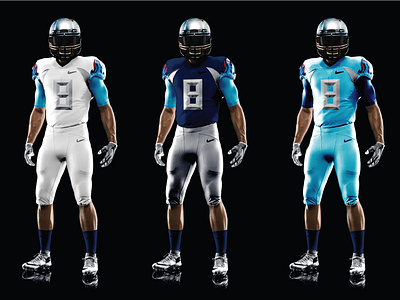 NFL Titans Uniform Redesign branding creative creativity design football jersey jersey design jerseys nfl tennessee titans uniform uniform design uniforms visual design visual identity