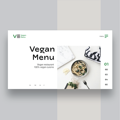 Vegan Menu Restaurant