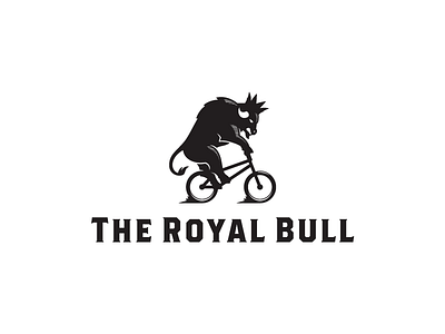 The Royal Bull animal animal logo bike branding bull design illustrator logo typography vector