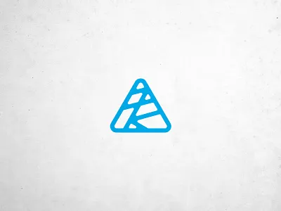 T&CO branding graveyard icon line art lines logo mark retro rounded corners triangle