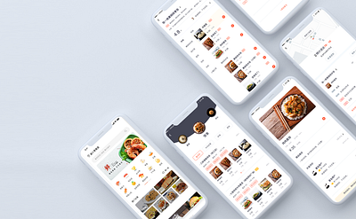 A platform for food ordering and living services app ui