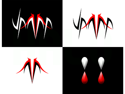 VAMP branding design illustration logo typography