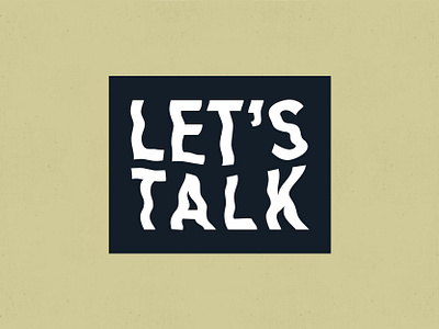 spooky let's talk brand identity logo minimal typography vector