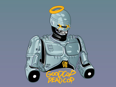 Good cop - Dead cop robocop deadcop canvas