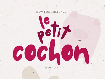 Chubby Font Le Petit Cochon brush font brushed font fonts greek font handwritten font nantiaco fonts