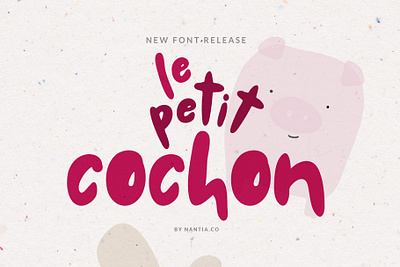 Chubby Font Le Petit Cochon brush font brushed font fonts greek font handwritten font nantiaco fonts