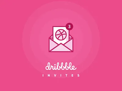 Three dribbble invites! dribbble dribbble best shot dribbble invitation dribbble invites illustration typogaphy vector illustration vectorart