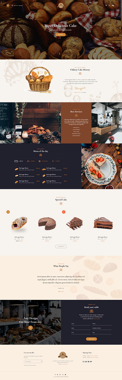 Bakery HTML5 Template blog design event event website html website website builder website concept wordpress wordpress blog