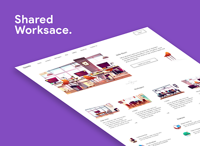 Shared Work Space Provider Website adobe illustrator adobe xd photoshop ui vector