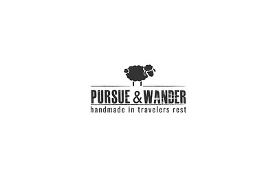 Pursue & Wander branding design flat icon illustration illustrator logo minimal ux vector