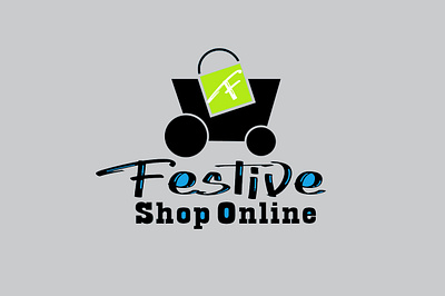 Shopping Online branding business clean design illustraion illustrator logo logodesign love shopping typography vector