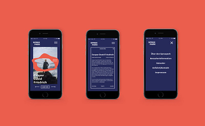Mobile Website for Spreepark Berlin branding corporate design design ui web website