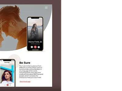 Dating Web Concept design typography ux web website