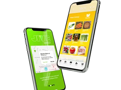 Jive Mockup Dual Iphone X app design icon ui ux vector