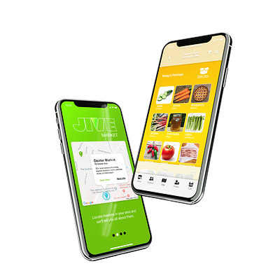 Jive Mockup Dual Iphone X app design icon ui ux vector