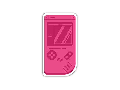 Game Boy Sticker adobeillustrator designeryogesh game game boy sticker game boy sticker gameboy illustration sticker pack