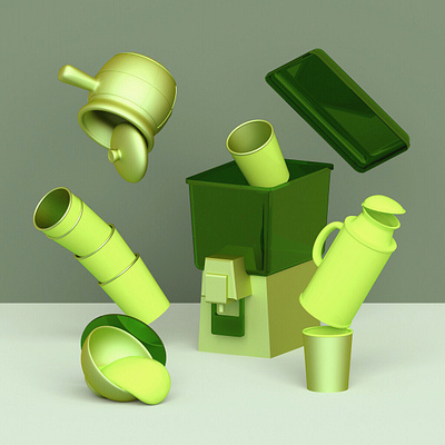 Typhoon Blow Blow – Herbal Tea Shop 3d art blender character design drawing hong kong illustration