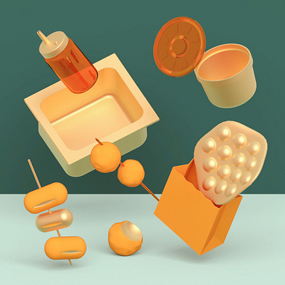 Typhoon Blow Blow – Snack Shop 3d art blender character design drawing hong kong illustration