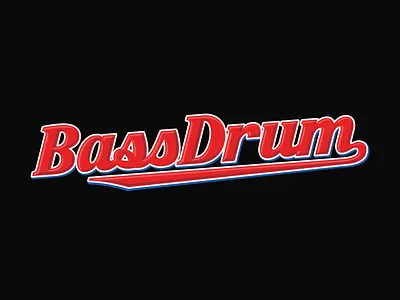 BassDrum ambroise babyruth bass bellec custom drum logo logotype typography