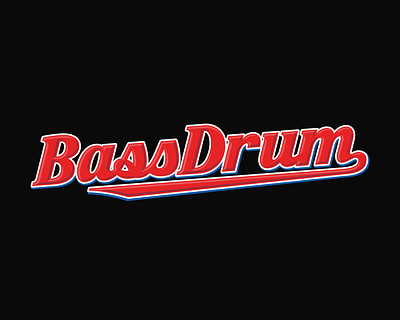 BassDrum ambroise babyruth bass bellec custom drum logo logotype typography