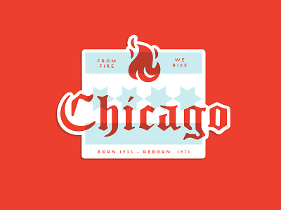 warmup No 1. chicago fire sticker type wip