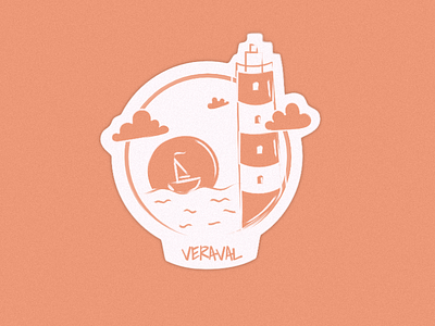 Veraval Sticker affinitydesigner dribbble dribbblers dribbbleweeklywarmup graphic hometown madeinaffinity sticker stickers veraval weekly challenge