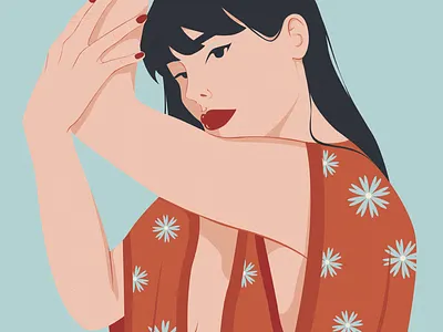 Portrait of a woman adobe illustrator character design design digital digital art digitalart drawing face fashion illustration illustration illustration art illustration digital portrait skin vector woman