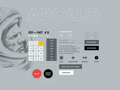 Apollo Design System - Beginning Stages button buttons control panel design design system gauge sketch space