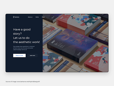 Landing Page Exploration - Daily UI Challenge 003 app blue book clean dekstop design explorations inspiration ios landing page modern product design story ui ux web